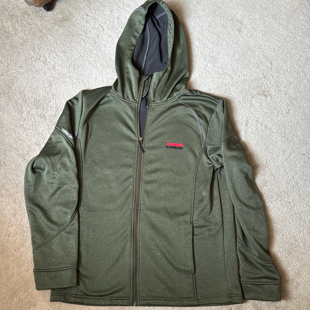 Karbon hooded full zip fleece